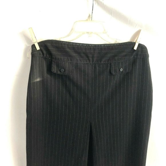 Ann Taylor Women's Pin Striped Skirt Size 6 Black - Picture 3 of 8
